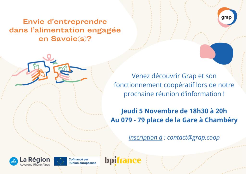 Entreprendre dans l&rsquo;alimentation engagée : rejoignez le Grap !