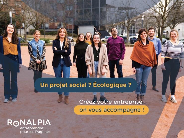 Un projet social ? Écologique ? Créez votre entreprise, Ronalpia vous accompagne !