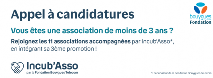 Appel à candidatures pour intégrer la 3e promotion de l’incubateur de la Fondation Bouygues Telecom