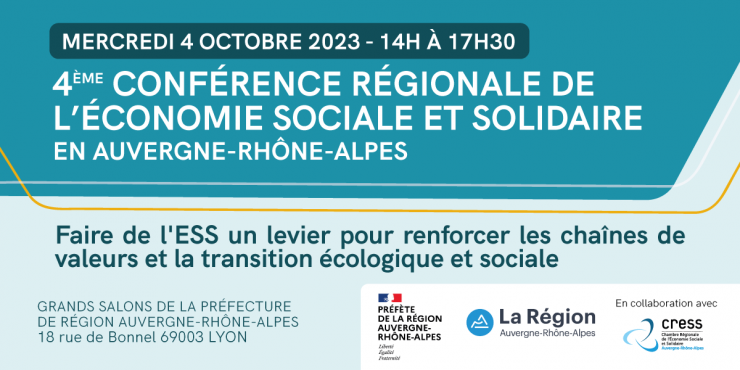 Bannière_Conférence régionale de l'ESS 2023