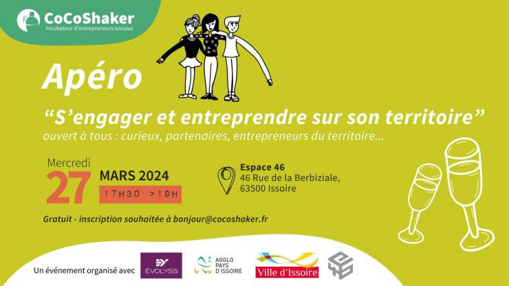 Apéro « S’engager et entreprendre sur son territoire » à Issoire