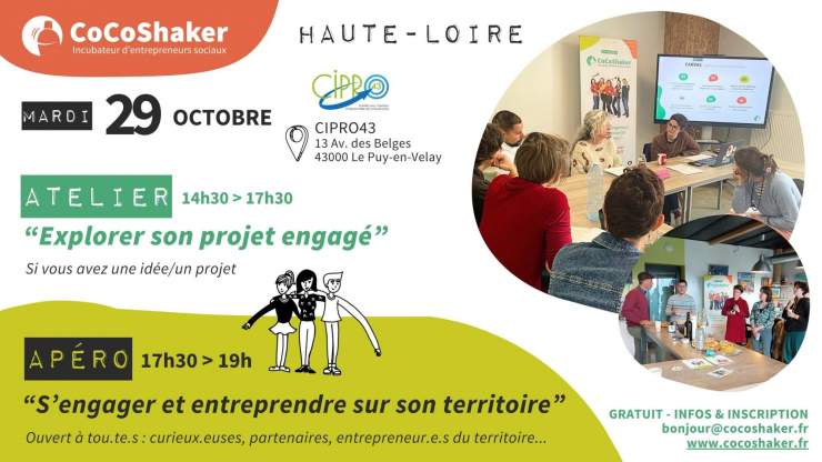 Atelier & Apéro “Explorer son projet engagé” en Haute-Loire