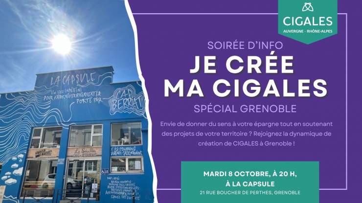 Soirée "je crée ma CIGALES" - Spécial Grenoble