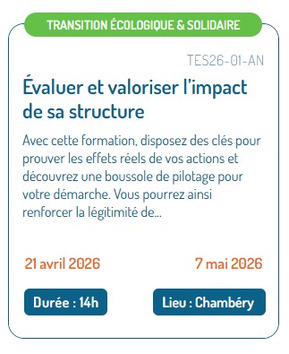 [💥Formation] Évaluer et valoriser l’impact de sa structure