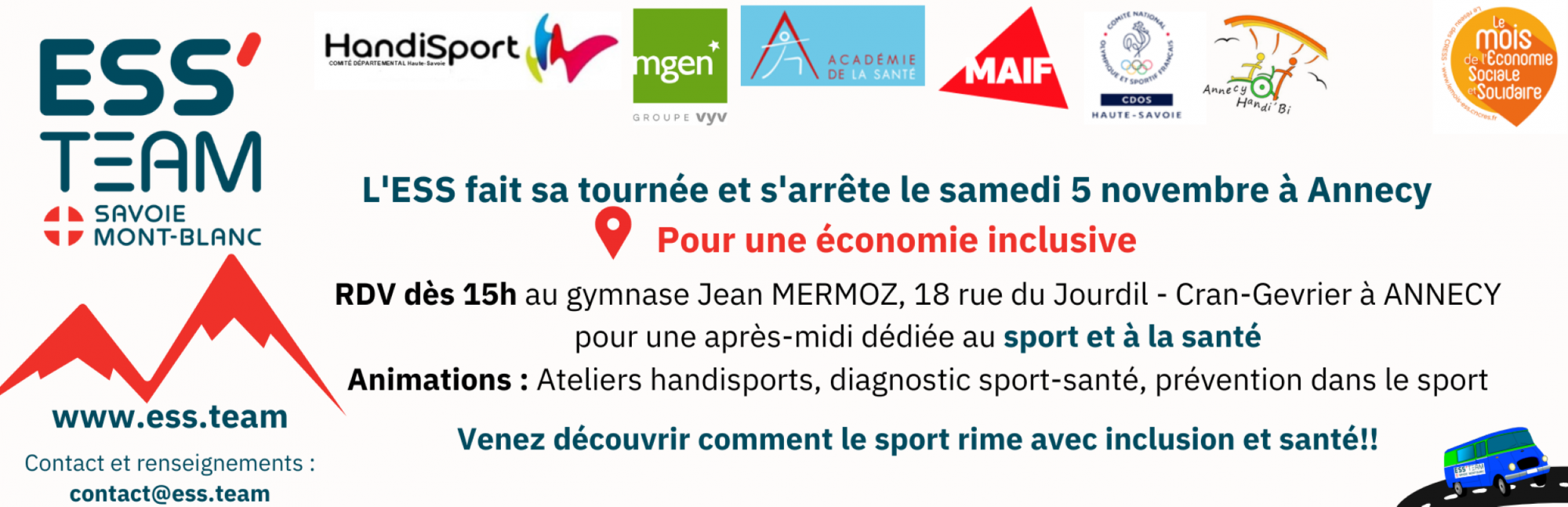 Tournée de l&rsquo;ESS – Quand le sport rime avec inclusion et santé!