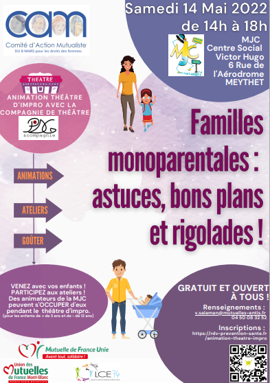 Familles monoparentales : astuces, bons plans et rigolades – Meythet (74)