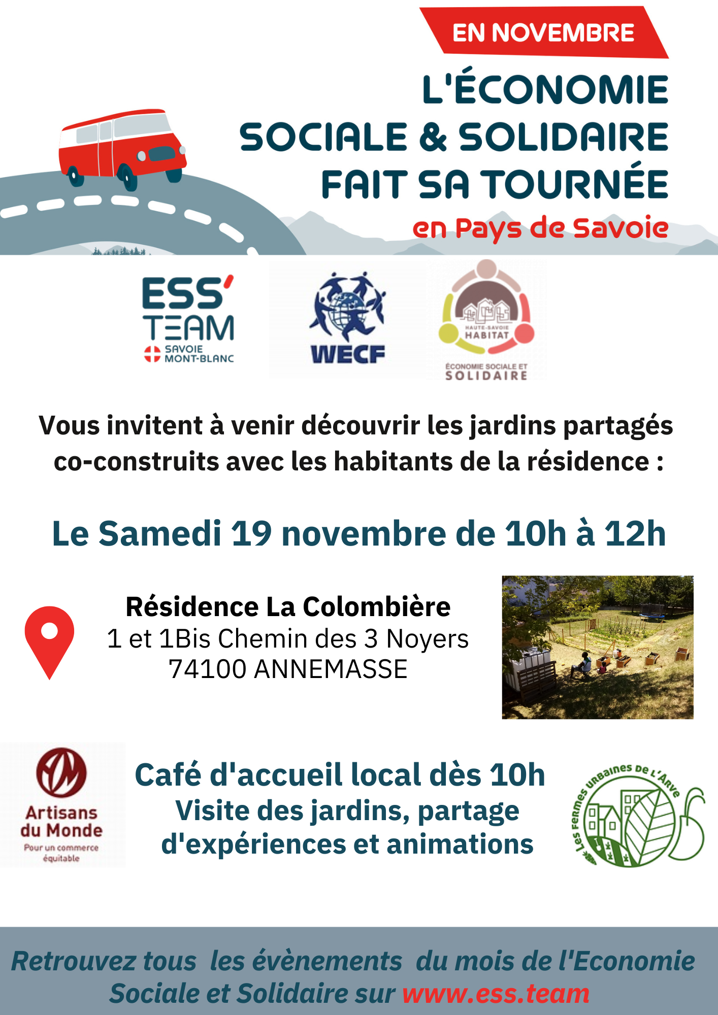 Tournée de l&rsquo;ESS – Les Jardins Partagés, un projet collectif réussi à Annemasse