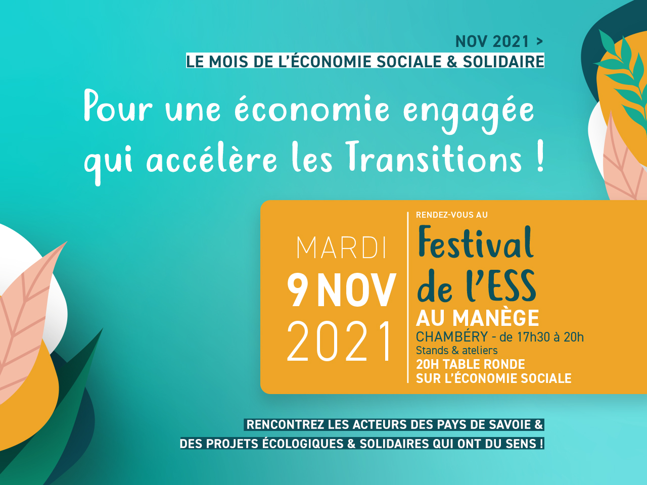 F&rsquo;ESStival à Chambéry, le 9 Novembre, dès 17h30
