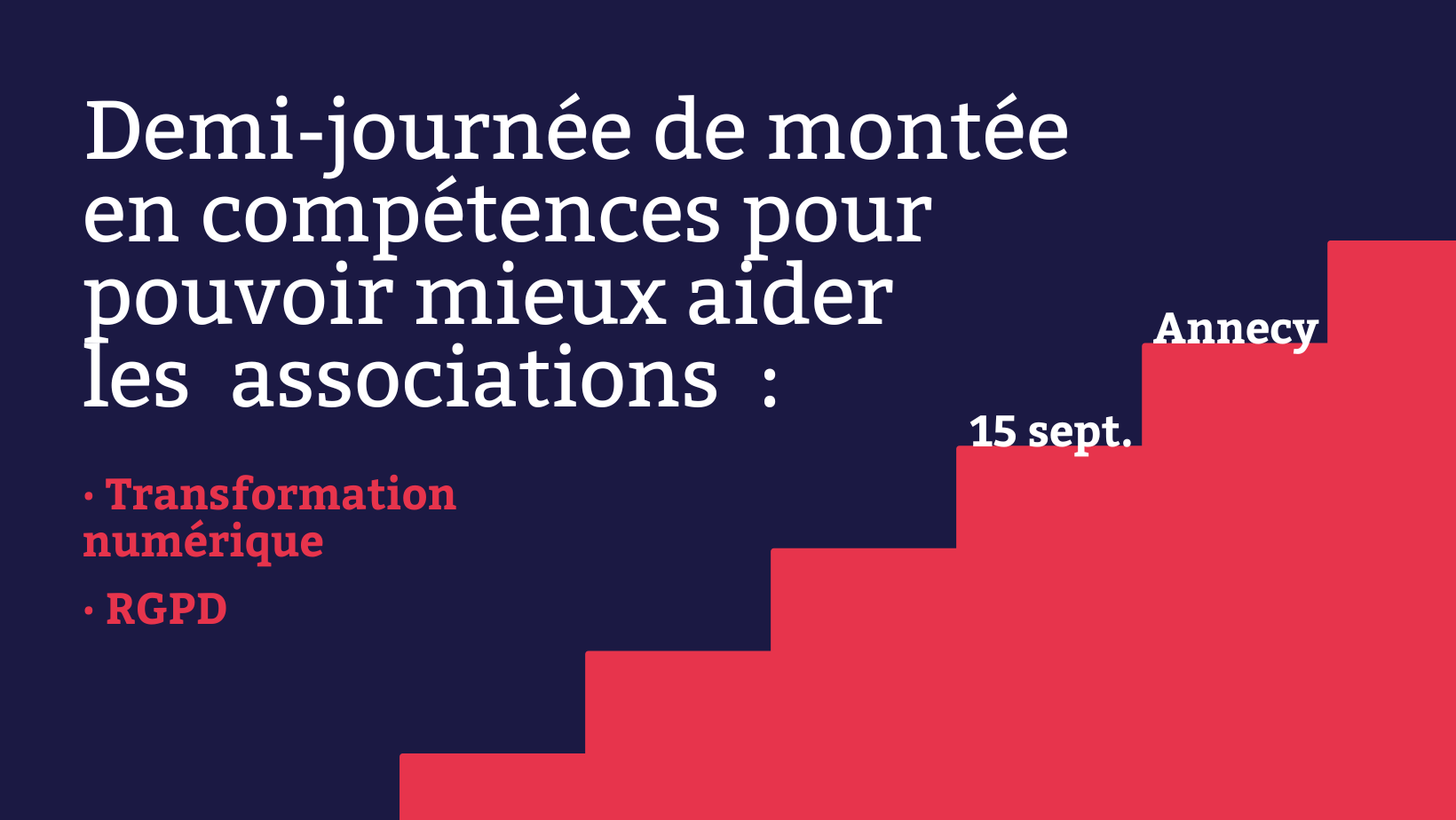 Formation – stratégie numérique et RGPD – associations – Annecy (74)