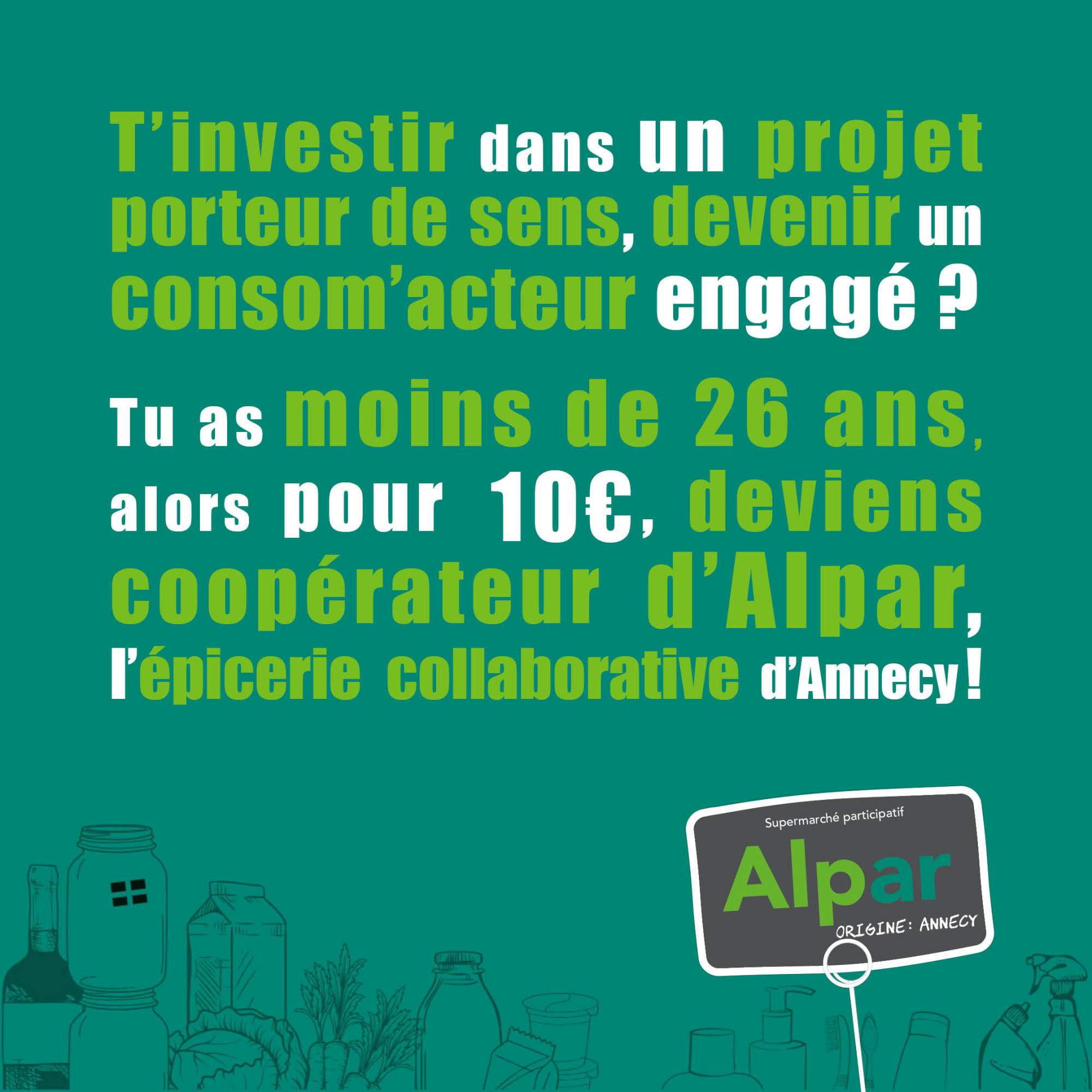 L&rsquo;épicerie coopérative Alpar (Annecy) ouvre ses portes aux jeunes