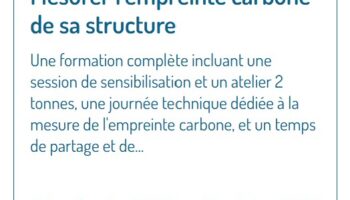 [🌱Formation] Mesurer l’empreinte carbone de sa structure