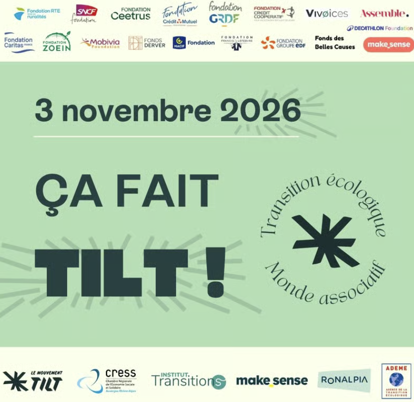 « Ça fait Tilt » ! La journée dédiée à la transition écologique des associations « Ça fait Tilt » ! La journée dédiée à la transition écologique des associations
